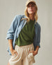 Women's Hemp Jersey Crew Tee - Chive